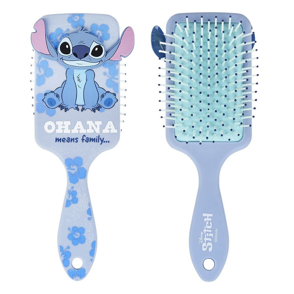 Detangling Hairbrush Purple Plastic