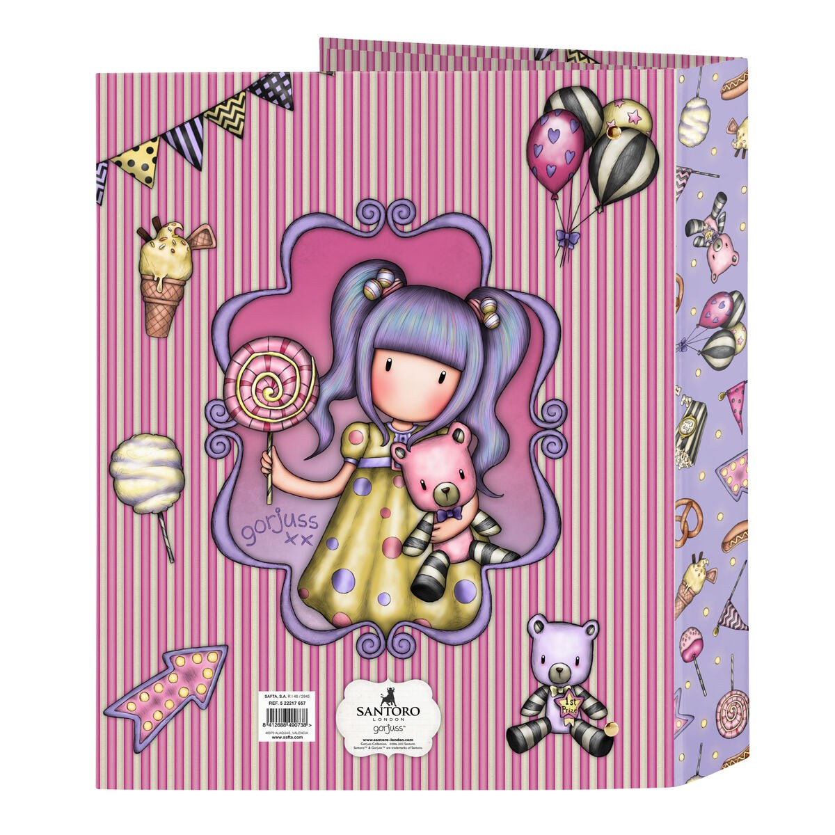 Ring binder First prize Lilac A4 27 x 33 x 6 cm