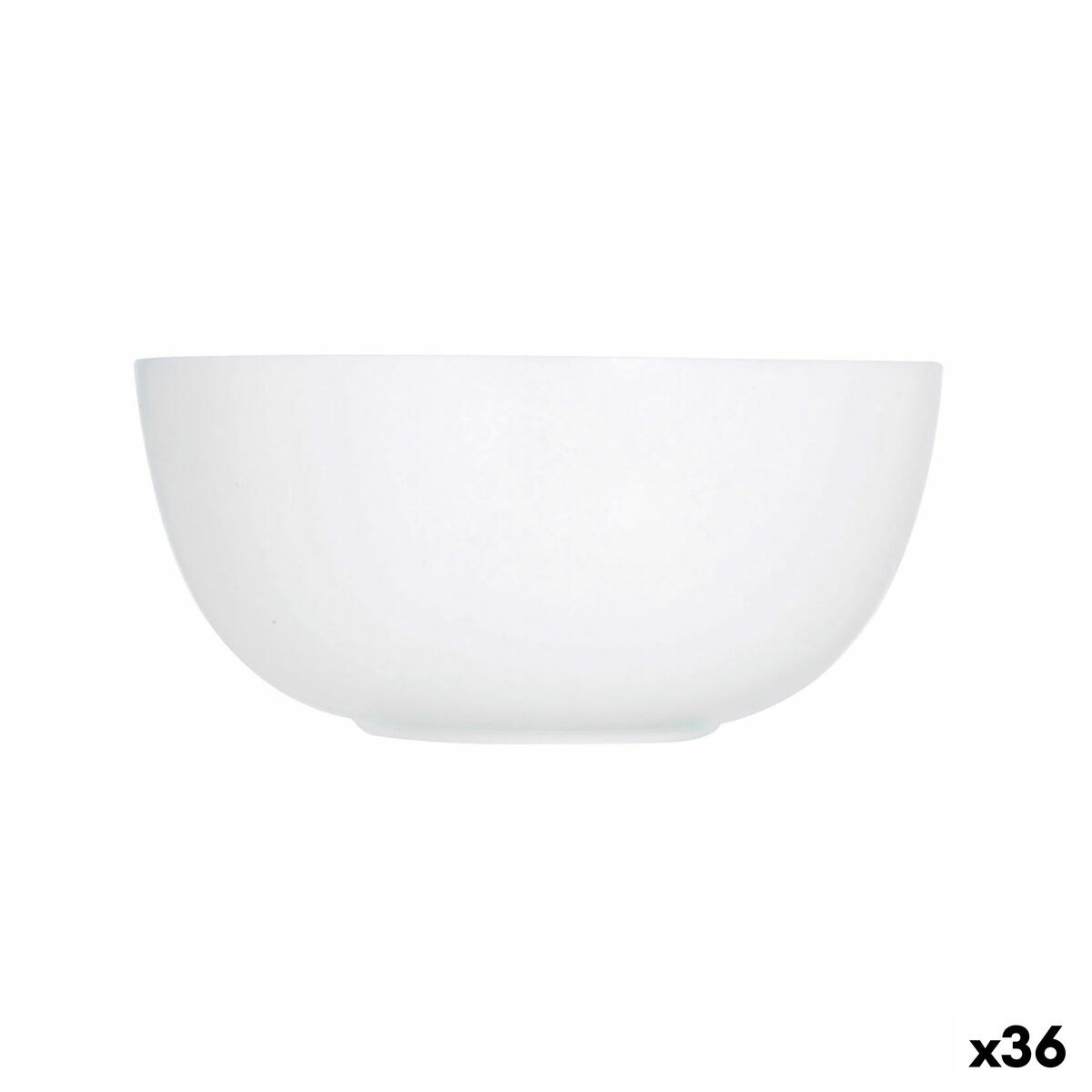 Salad Bowl Diwali White Glass 12 cm (36 Units)