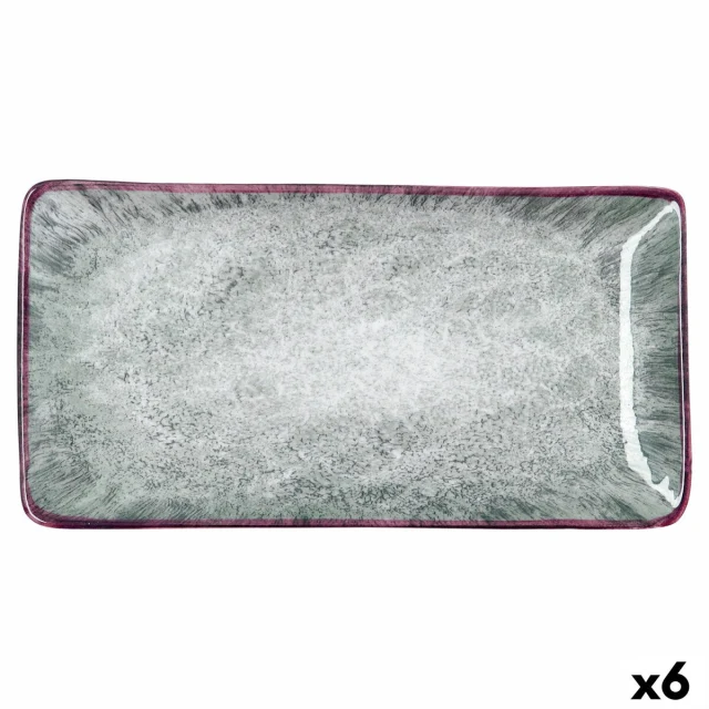 Snack tray Stela Green 27,5 x 16,3 cm (6 Units)
