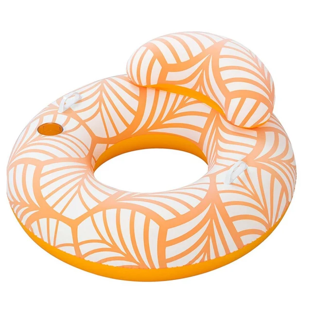 Inflatable Pool Chair Deluxe 118 x 117 cm White Orange (Refurbished B)