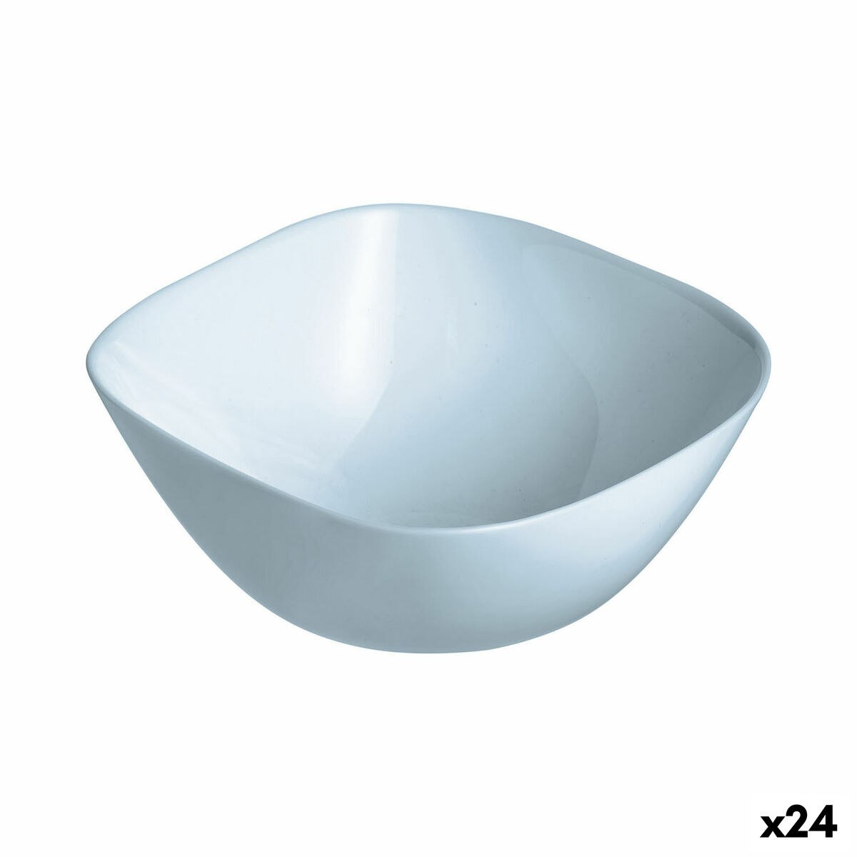 Bowl Carine Paradise Blue Glass 14 cm (24 Units)