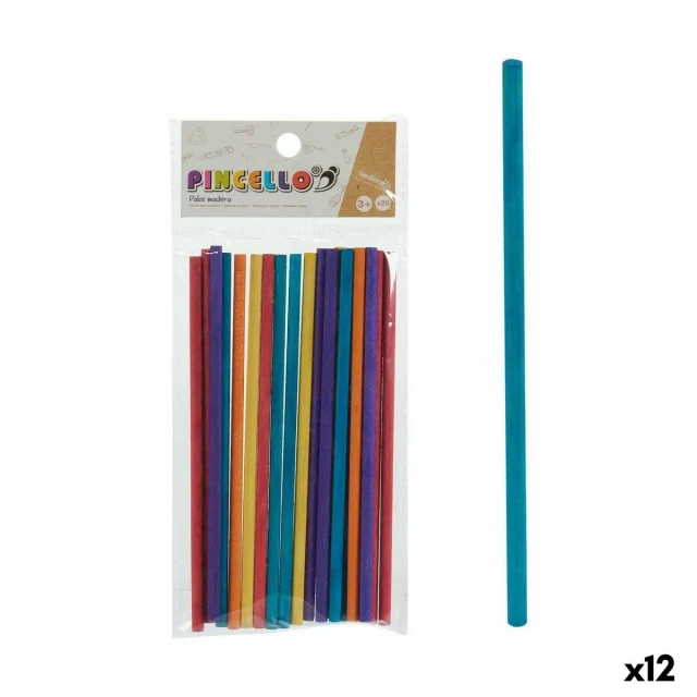 Sticks Multicolour Wood Handicrafts (12 Units)