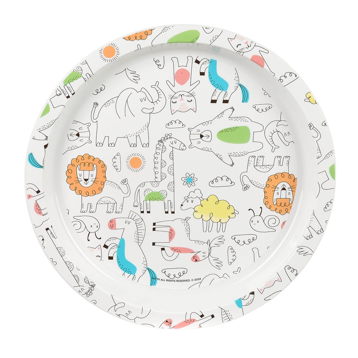 Children's dish set Zoo Polyester PVC