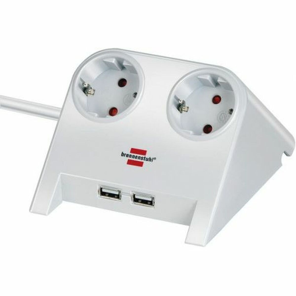 2-socket plugboard without power switch 1153520222 3600 W USB x 2 Tablecloth (1,8 m)