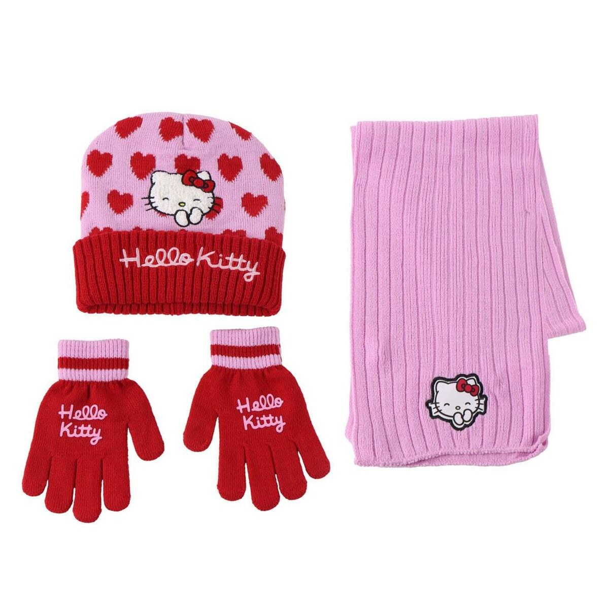 Hat & Gloves Pink