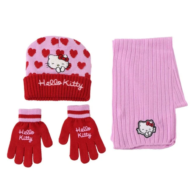 Hat & Gloves Pink