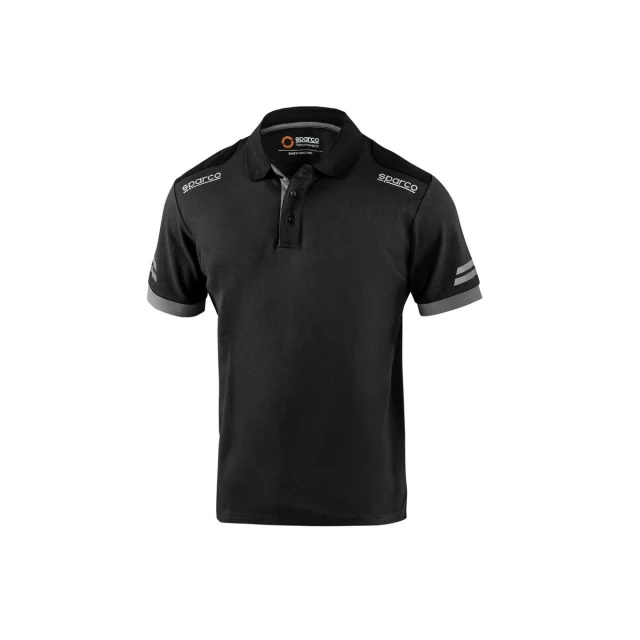 Men’s Short Sleeve Polo Shirt Koma Tools 02415nrgs Black Grey