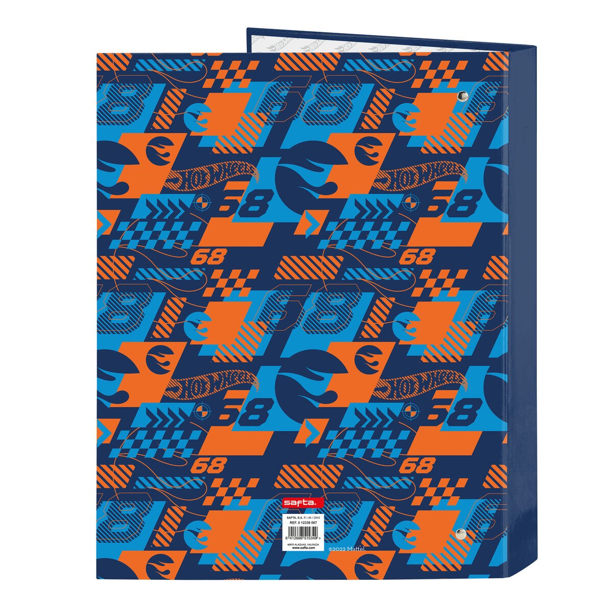 Ring binder Speed club Orange Navy Blue A4 (26.5 x 33 x 4 cm)