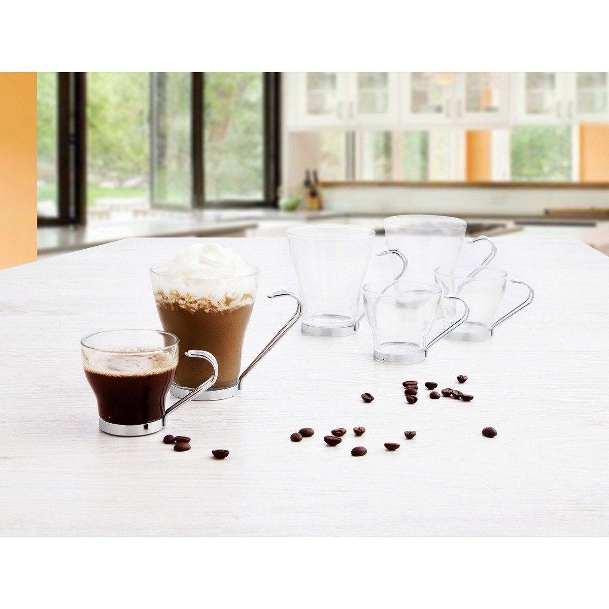 Tea and coffee cup Supreme Transparent 250 ml 3 Pieces