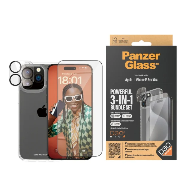 Mobile Screen Protector B1175+2812 Apple iPhone 15 Pro Max