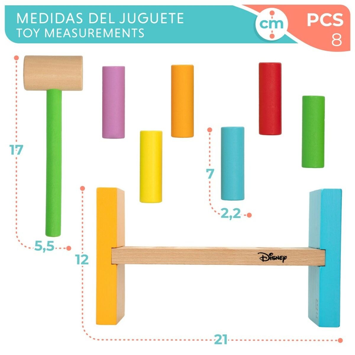 Educational Game 8 Pieces 21 x 12 x 9 cm (6 Units)