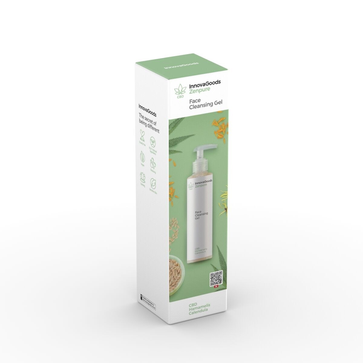 Electric Facial Blackhead Cleaner Pack and Zenpure CBD Facial Cleansing Gel 200 ml