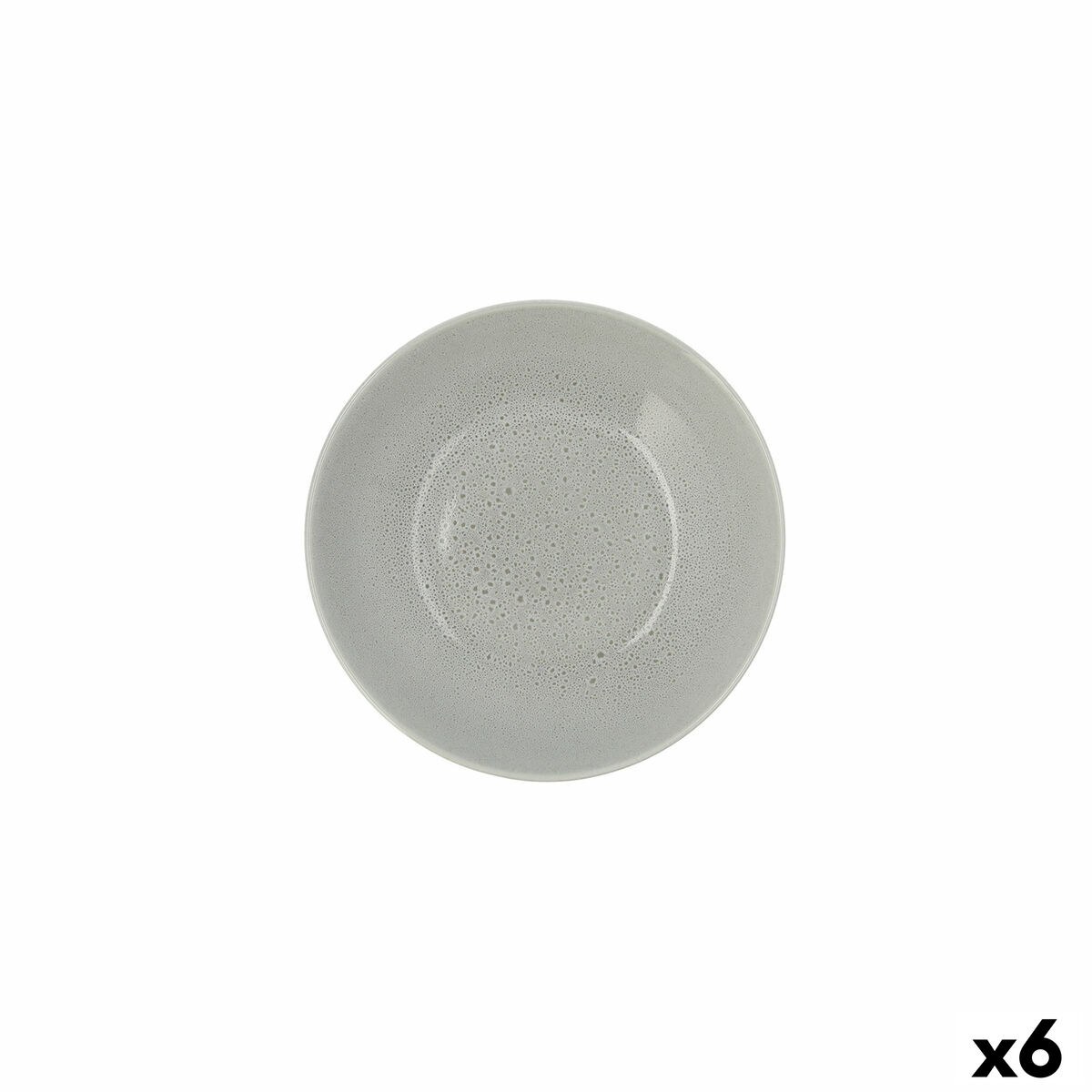 Deep Plate Porous Ceramic Green Ø 21 cm (6 Units)