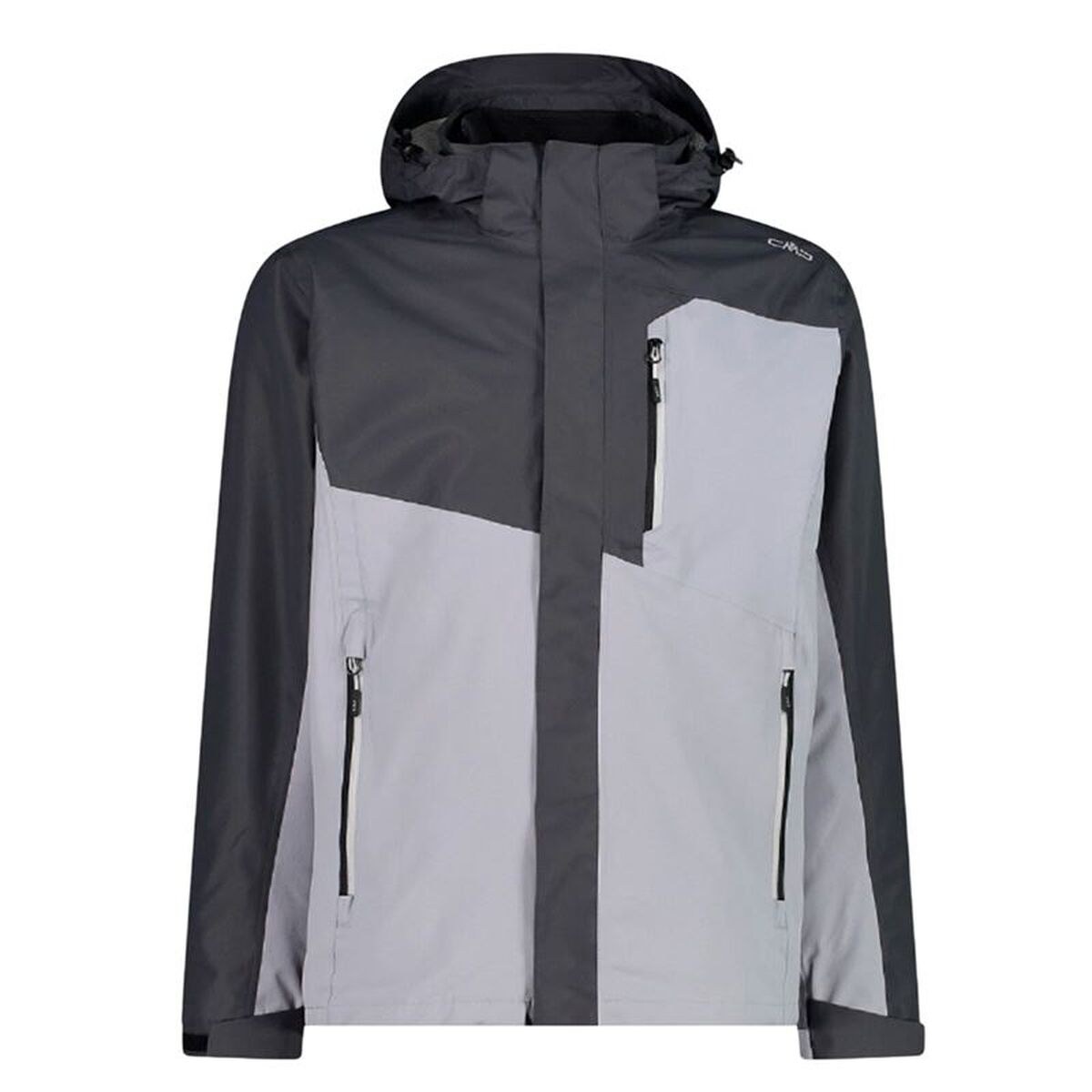 Men's Sports Jacket CMP Man Zip Detachable Inn Grey
