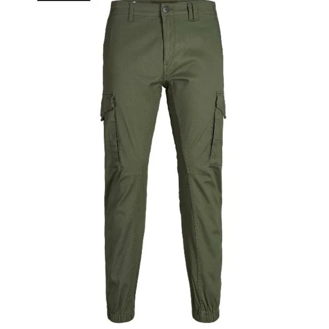 Trousers JPSTPAUL FLAKE CARGO 12141844 Green