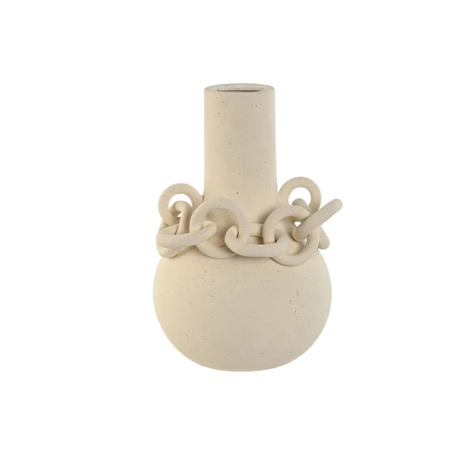 Vase White Ceramic Stoneware Modern 22 x 20 x 30 cm