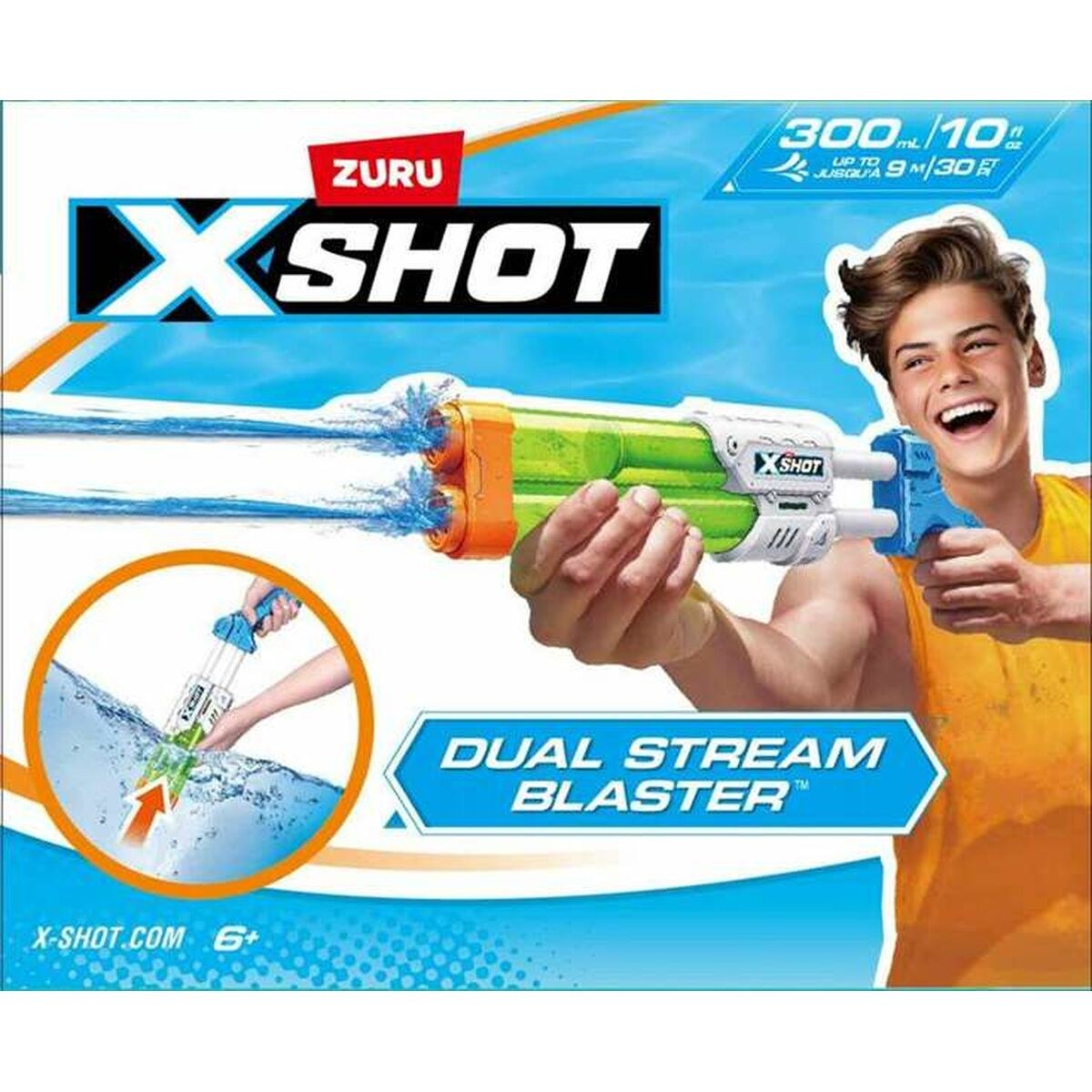 Water Pistol X-Shot Small Quad Stream Blaster 13 x 40 x 5 cm
