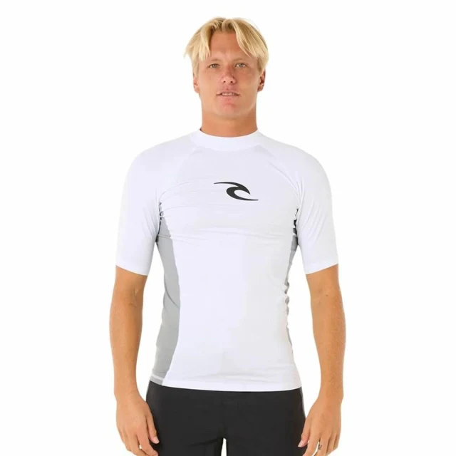 Bathing T-shirt Waves Upf Perf S/S White