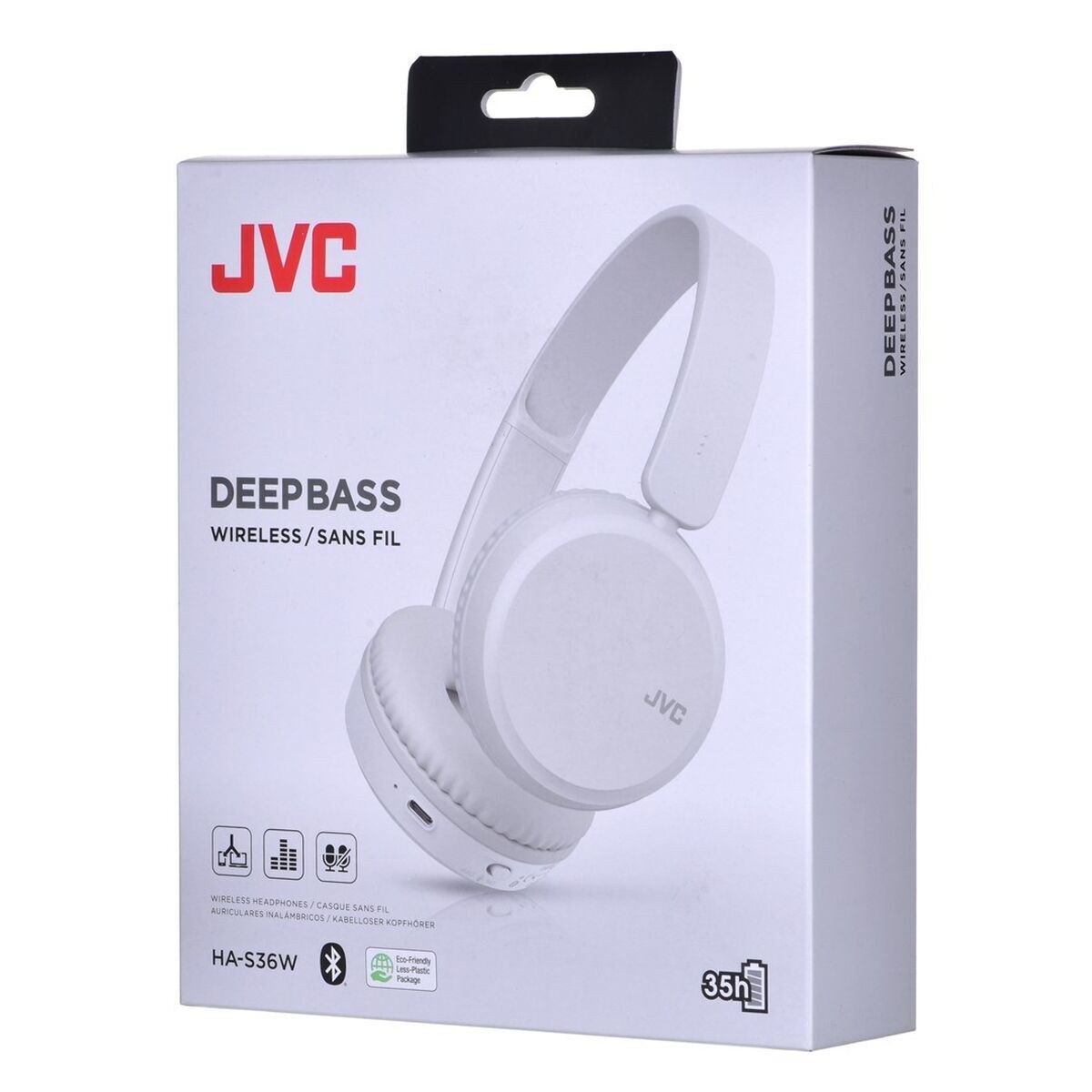 Wireless Headphones HAS-36WWU Bluetooth Bluetooth 5.2 White Black