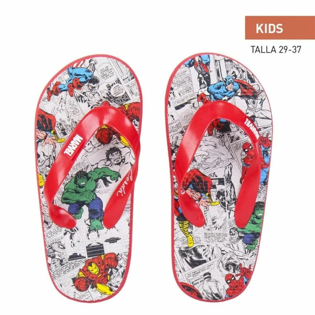 Flip Flops for Children Red Grey