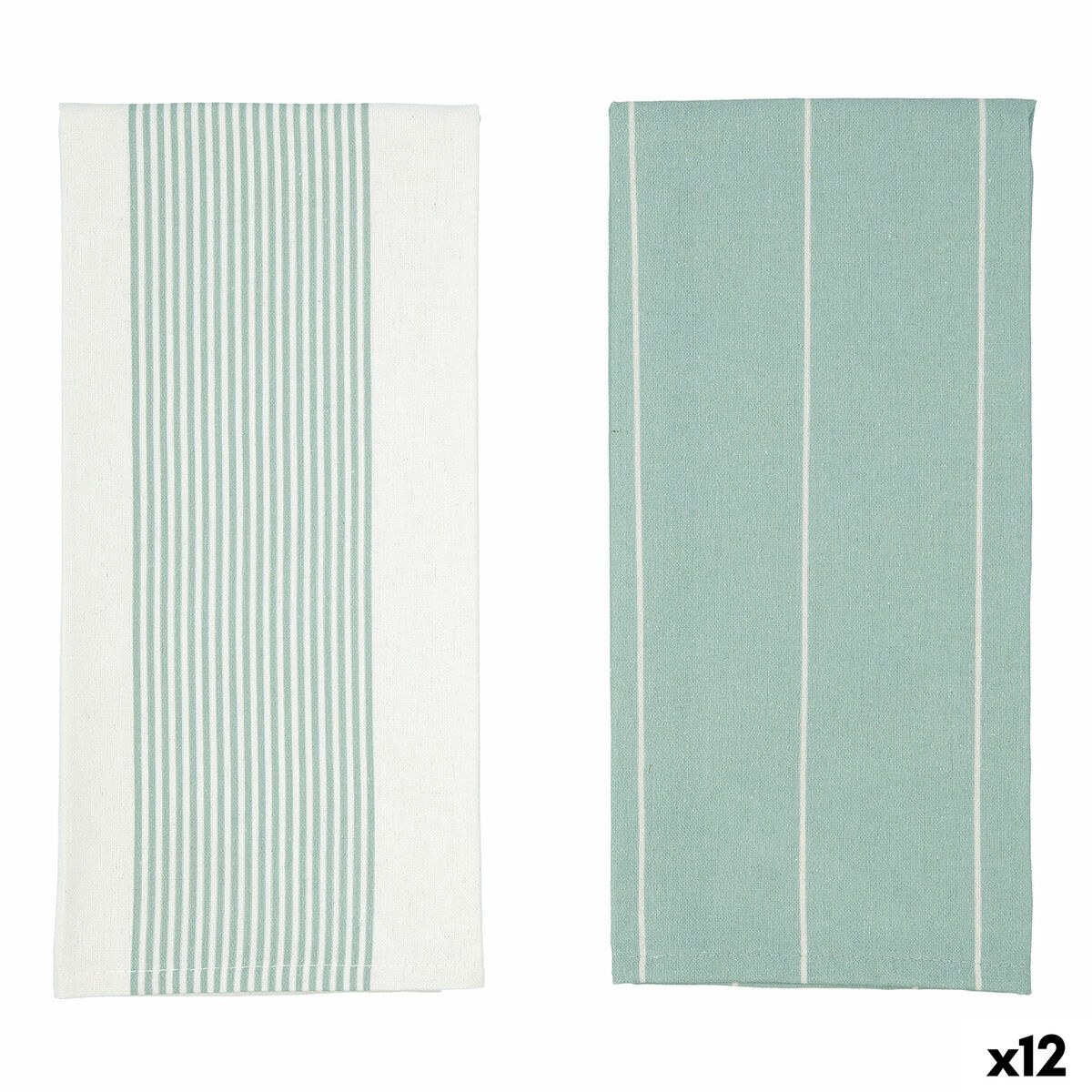 Kitchen Cloth Okapi Due Bicoloured 40 x 60 cm 2 Pieces (12 Units)