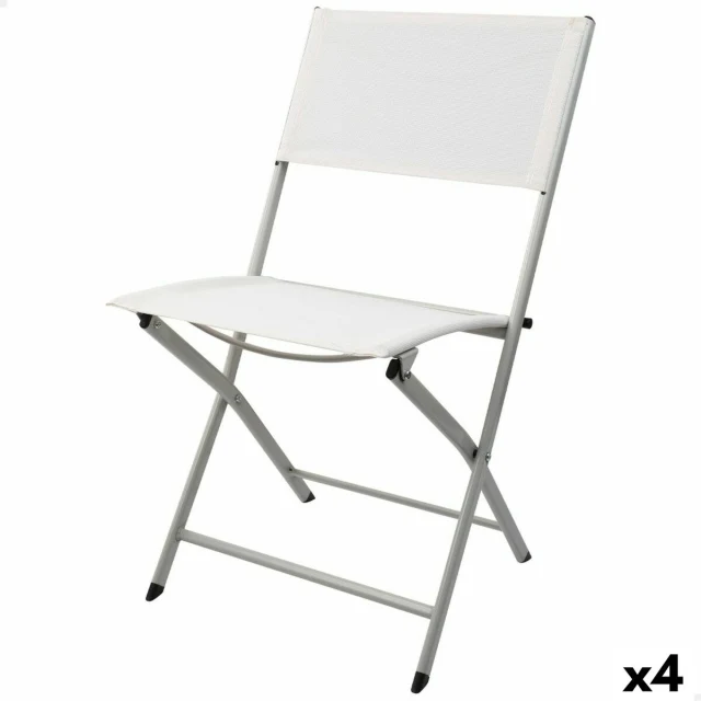 Folding Chair White 46 x 81 x 55 cm (4 Units)