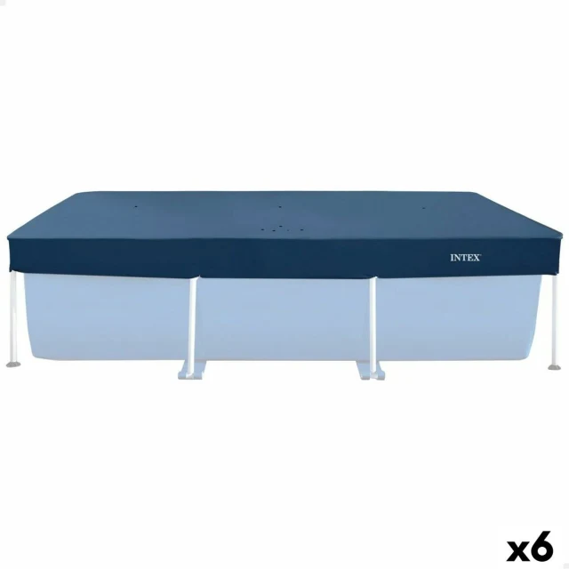 Swimming Pool Cover Navy Blue 260 x 30 x 160 cm Rectangular (6 Units)