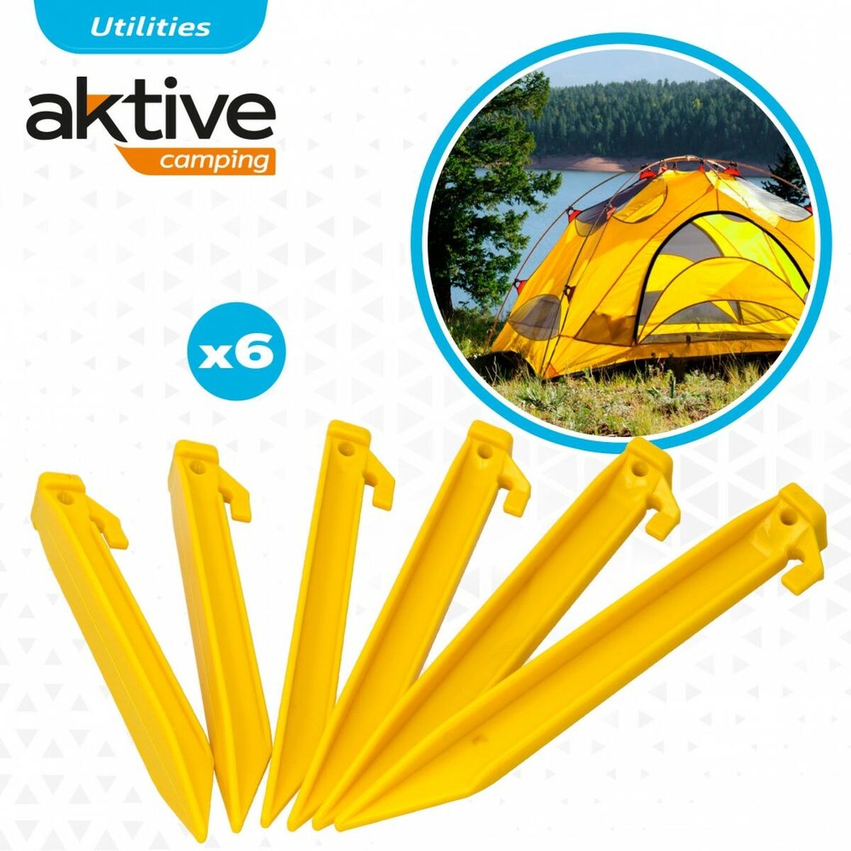 Camping peg 6 Pieces (24 Units)