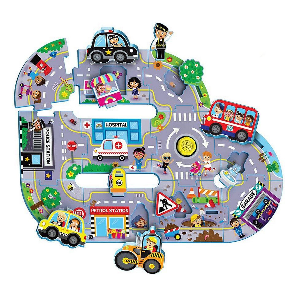 Child's Puzzle Busy City 11 Pieces