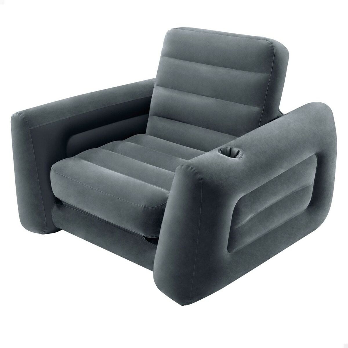 Inflatable Sofa bed Pull-Out 177 x 66 x 224 cm Grey