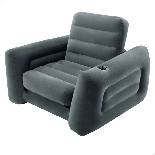Inflatable Sofa bed Pull-Out 177 x 66 x 224 cm Grey