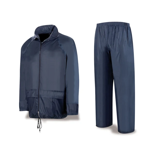 Set of clothes Meteo Navy Blue Polyester Impermeable