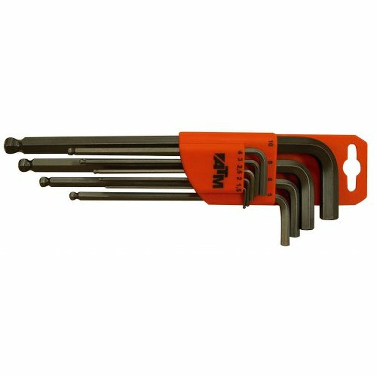 Allen Key Set 1,5 - 10 mm Hexagonal Allen Key Set 9 Pieces (9Units)