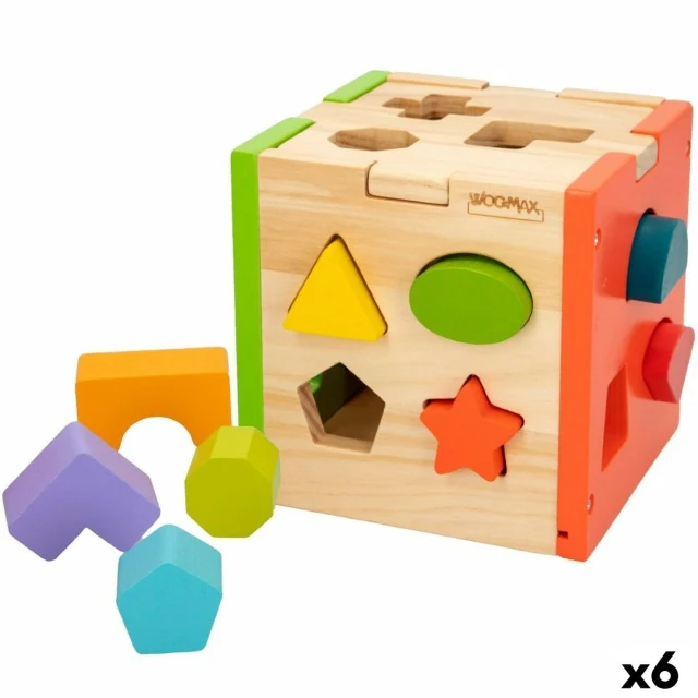 Child's Wooden Puzzle 15 x 15 x 15 cm (6 Units)
