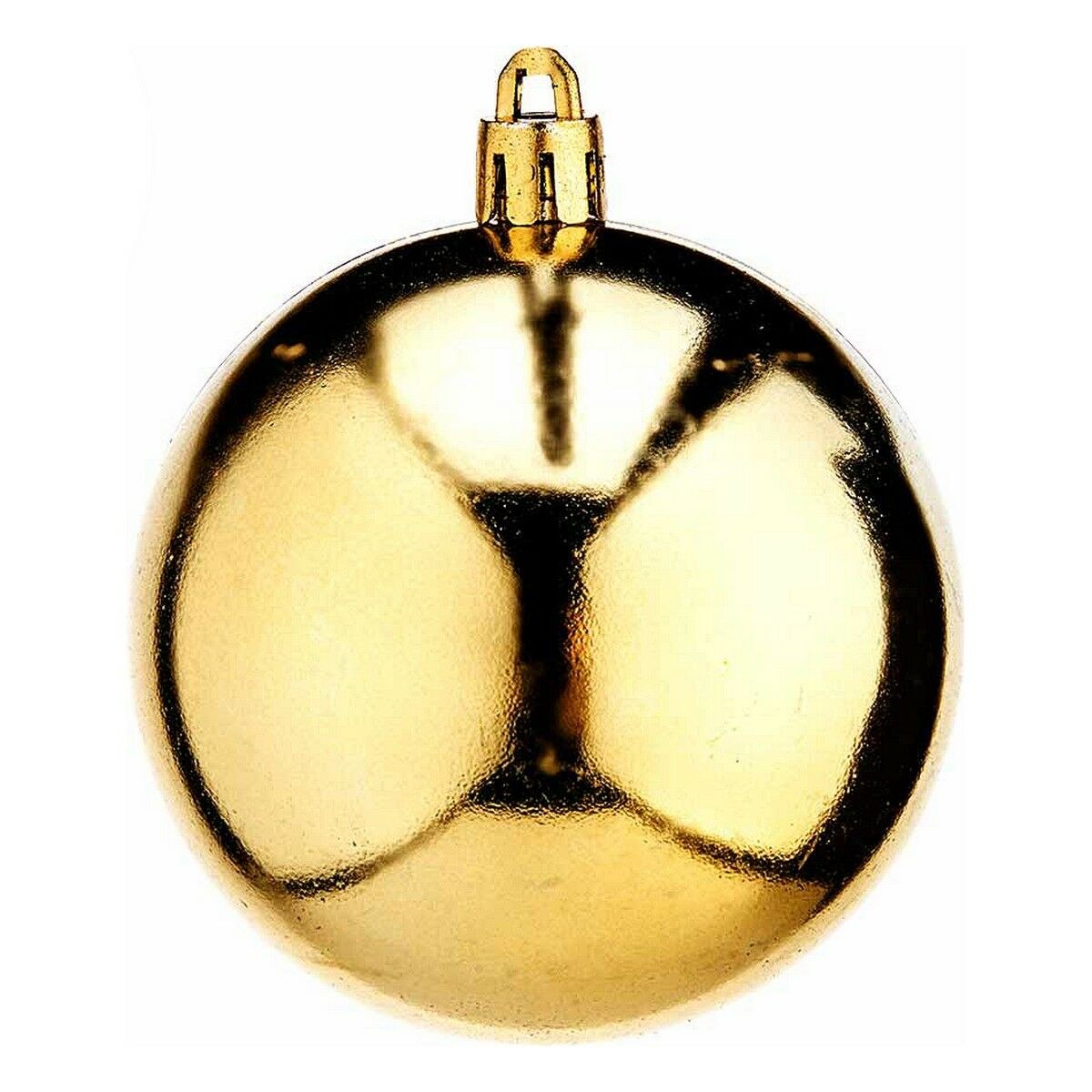 Christmas Baubles Golden PVC Ø 7 cm 12 Units