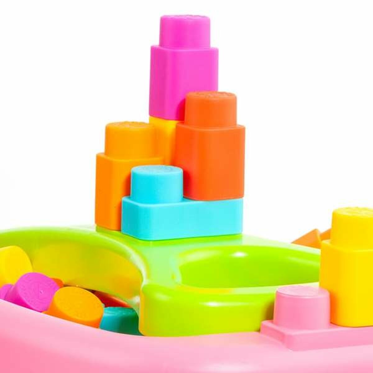 Building Blocks 20 Pieces Trolley Pink