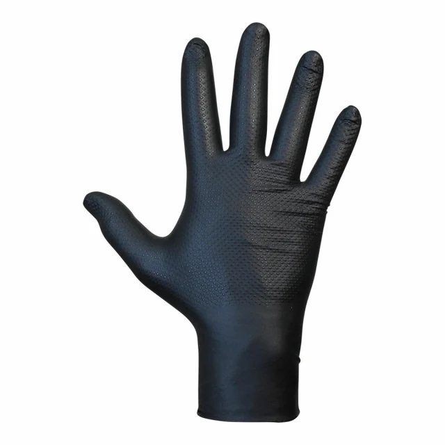 Nitrile gloves Agility Grip Black Powder-free 50 Units