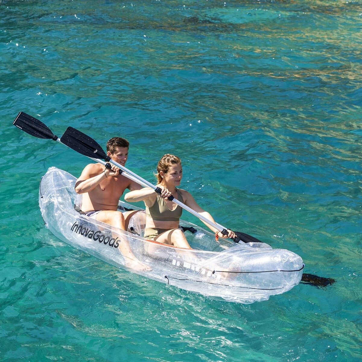 Inflatable Transparent Kayak with Accessories 2 places 312 cm (Refurbished C)