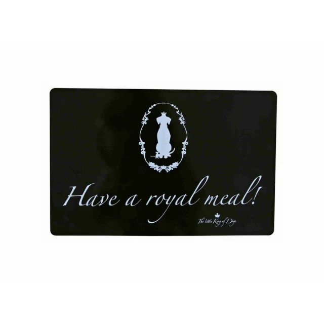 Tablecloth Have a royal meal Black Plastic 44 × 28 cm