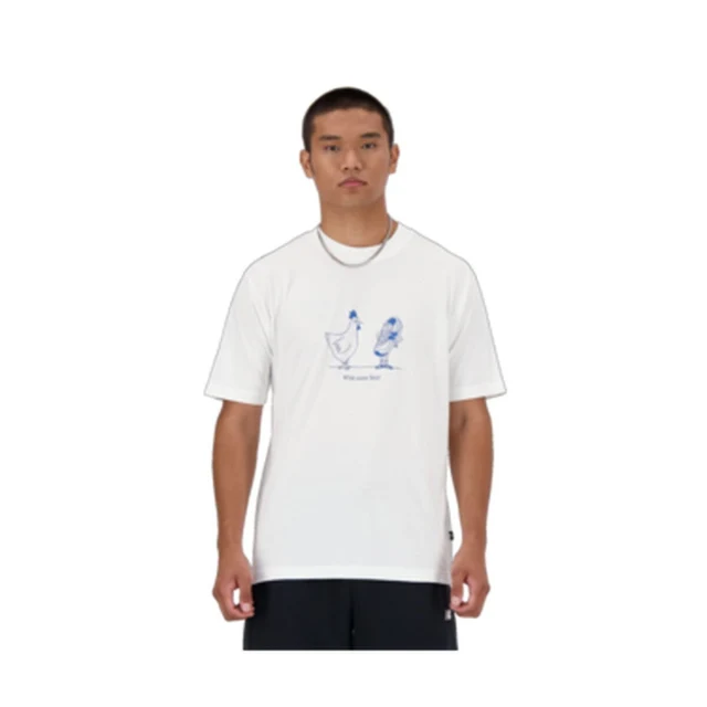 Short-sleeve Sports T-shirt ESSENTIALS CHICKEN MT41591 White