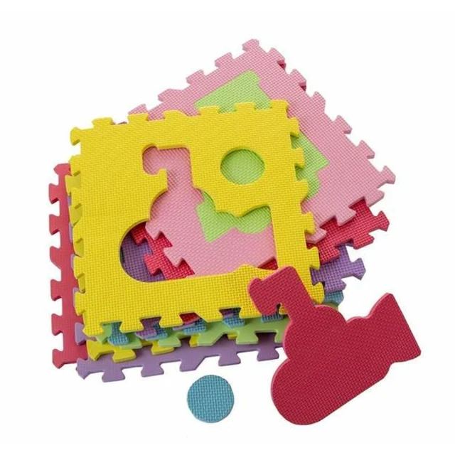 Puzzle Carpet Polyester 30 x 30 x 1 cm Transporter 9 Pieces