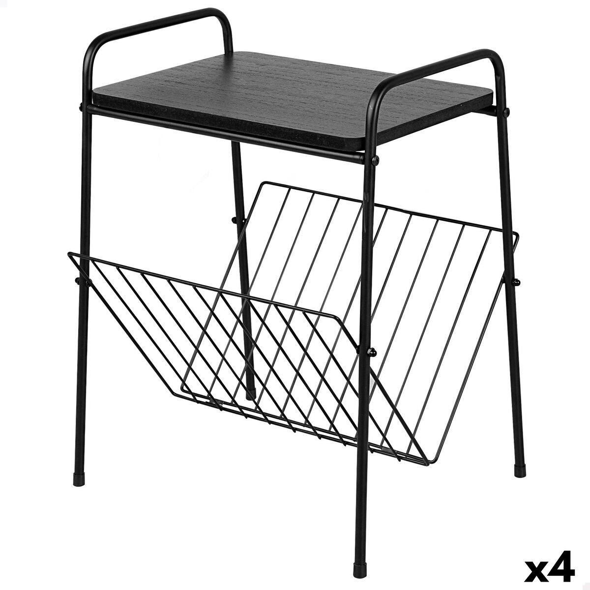 Coffee Table Iron MDF Wood (4 Units)