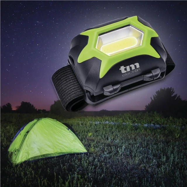 LED Head Torch Green 3W