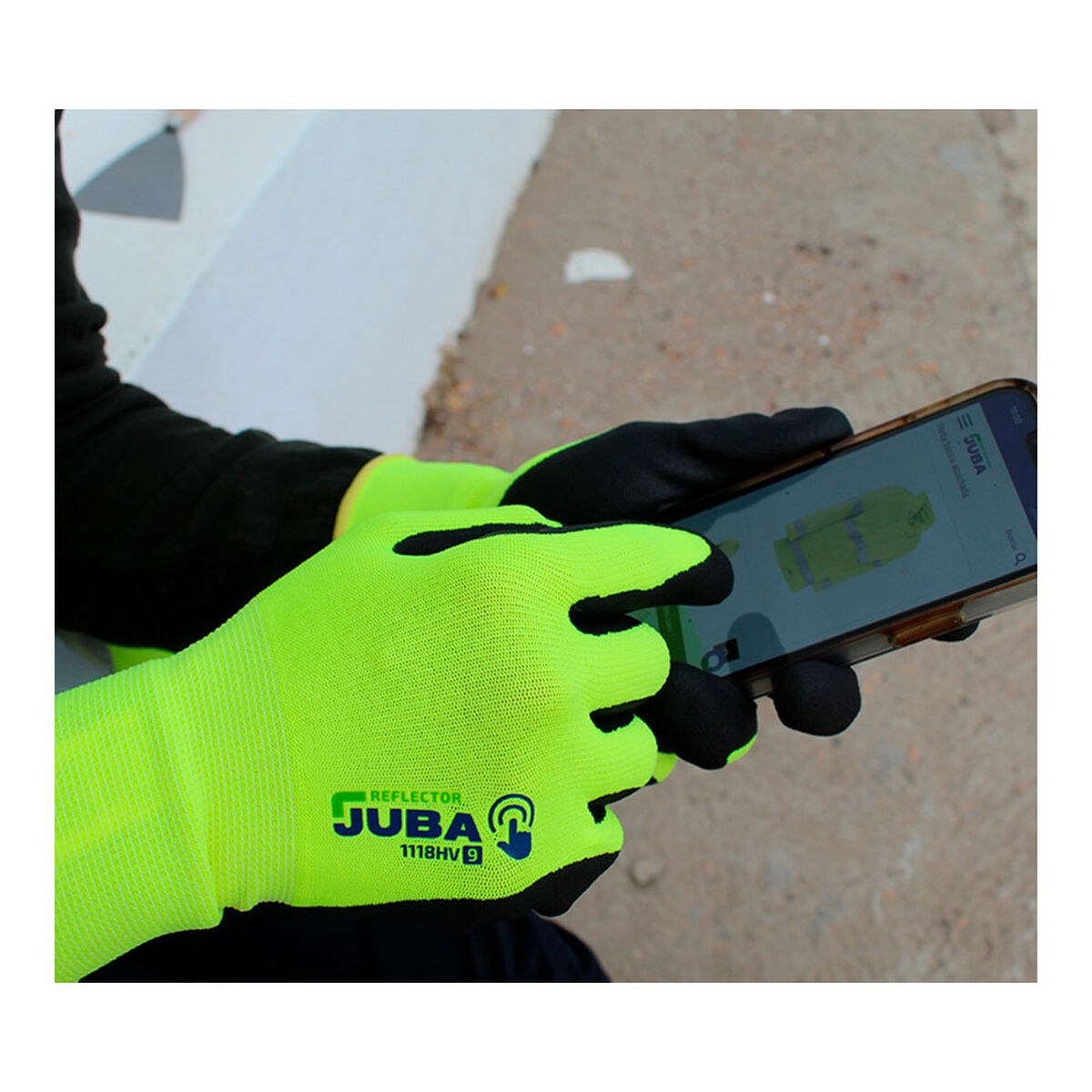 Work Gloves Eco-Nit Foam Yellow