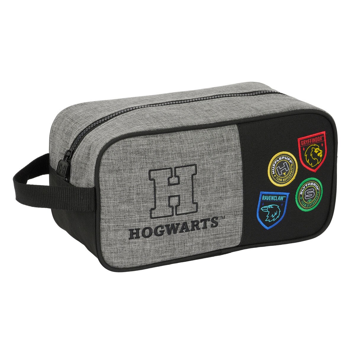 Travel Slipper Holder House of champions Black Grey 29 x 15 x 14 cm