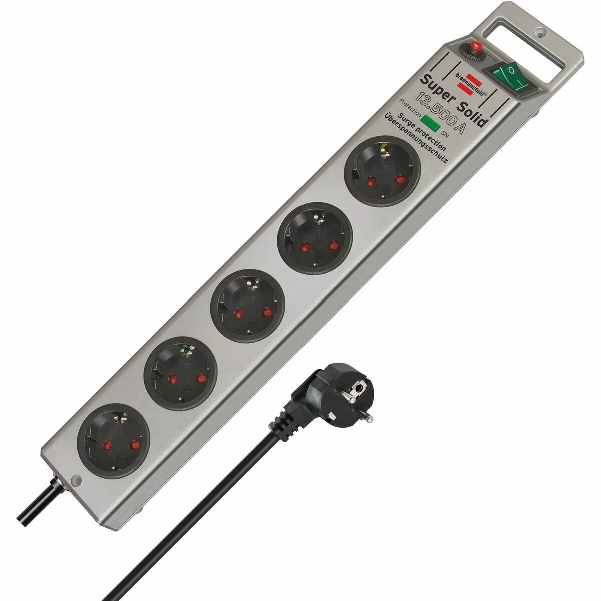 Power Socket - 5 sockets with Switch Super-Solid 3600 W (2,5 m)