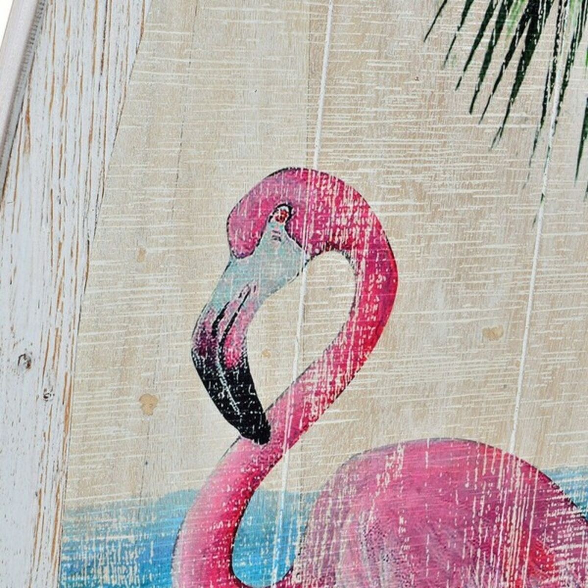 Pink Flamingo DKD wooden wall decoration