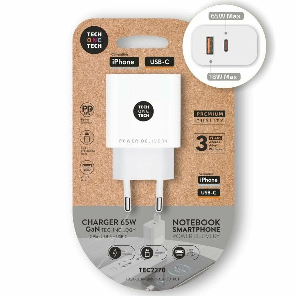 Wall Charger TEC2270 Black