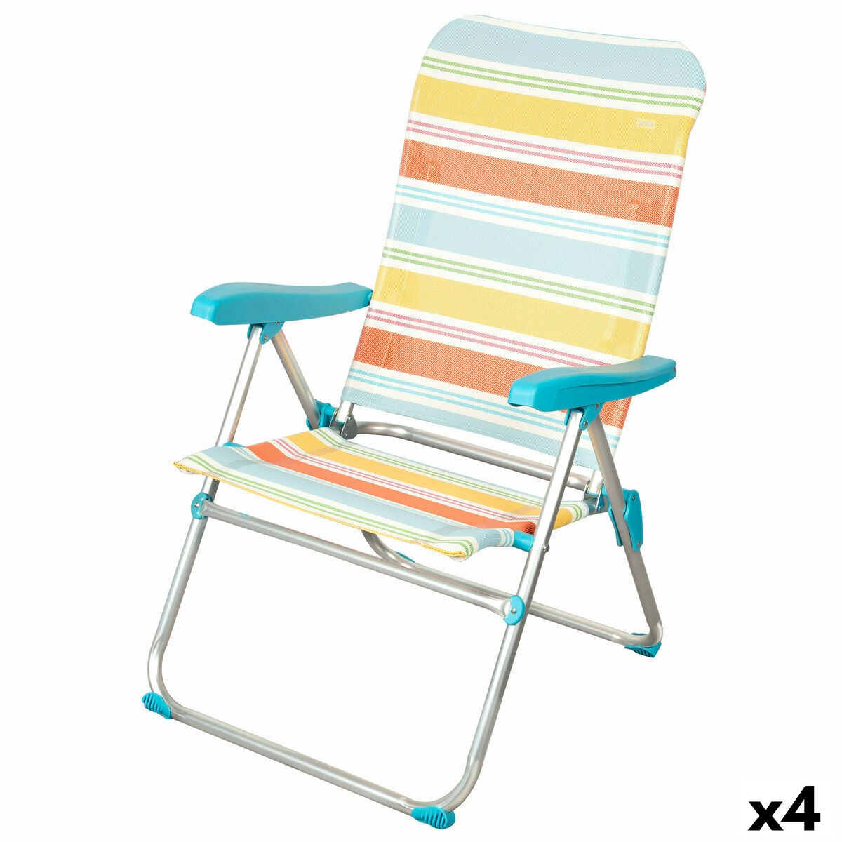 Beach Chair 48 x 95 x 65 cm (4 Units)